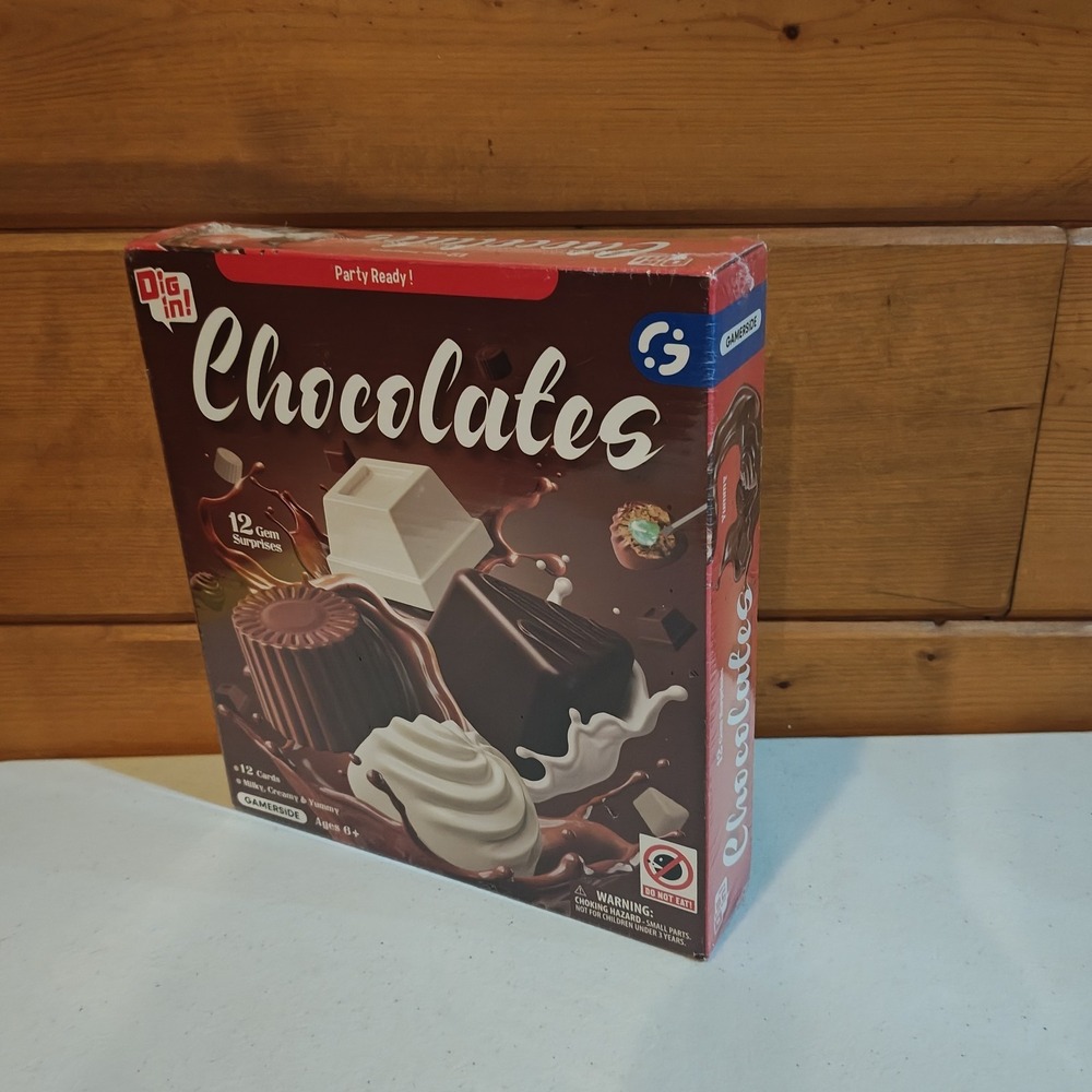 Gamerside chocolate gemstone dig kit‎ dig up 12 unique genuine gems kit I2